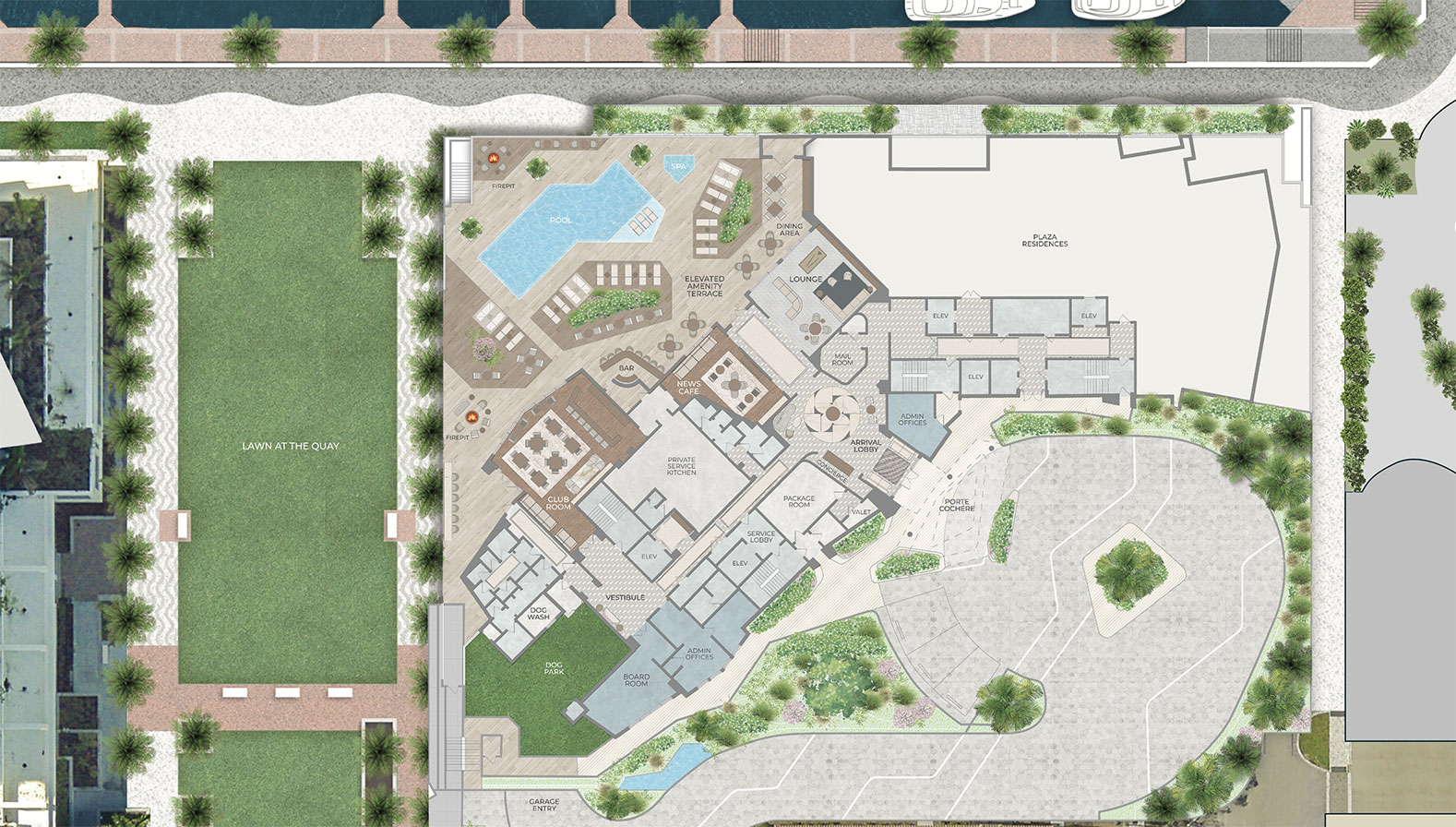 The Ritz Carlton Residences Amenities Siteplan