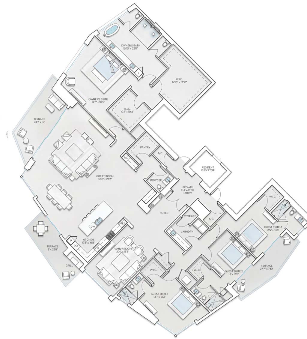 Estate F - Floorplan Image